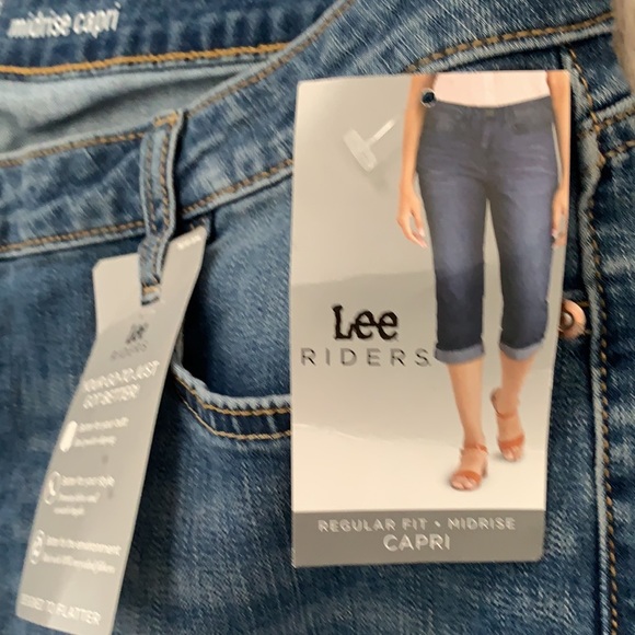 LEE RIDERS CAPRIS NWT MIDRISE 20 - Picture 3 of 6